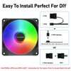 120mm Case Fan 3 Pack RGB Fans, FS-120 High Performance