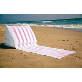 BeachBack Inflatable Beach Lounger - Beach chair with Adjustable Back Support - Portable and Lightweight Air Sofa Chair for Lawn or Anywhere Outdoors