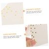 iplusmile 50pcs Gold Foil Dots Name Cards Elegant Table Tent