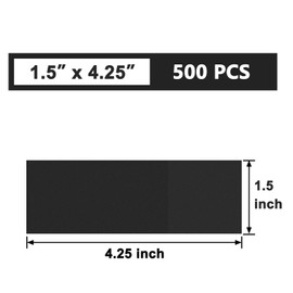 NATURALABEL 500 PCS Paper Napkin Rings with Box, Self-Adhesive Napkin Bands, for Family Meal, Birthday Party, Wedding, Celebration (Black)
