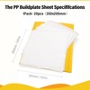 EONO PP Polypropylen Buildplate Sheets für PP-Filament (200x200mm), Langlebig, 20er