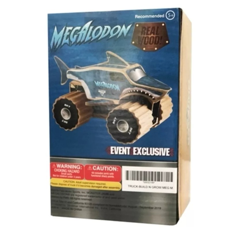 Monster Jam Event Exclusive Grave MEGALODON Build Truck Project Set,