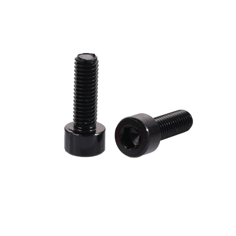 2 Pcs Black Bike Water Bottle Cage Bolts Hex Socket