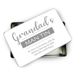 allaboutthebump GRANDAD'S MAN TIN (Comedy Funny Present Gift for Birthday Fathers Day Christmas Secret Santa - Grandpa, Pops)