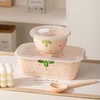Ceramic Lunch Box, Divided and Covered Lunch Box with Good
