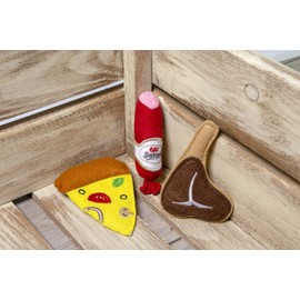 Karlie 521592 Cat Toy Textile T-Bone 8 cm Brown