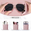 COMF-PRO Squeeze Top Sunglass Pouch - Portable Sunglass Organizer Pouch