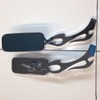 XKMT-Chrome Running Mirror Rectangle Shape Flame/Fire Stem Compatible With Hayabusa