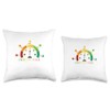 Colorful Emotion Scale Wheel Product Throw Pillow