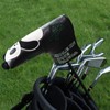 Golf Putter Head Cover Mallet, PU Leather Headcover for Blade