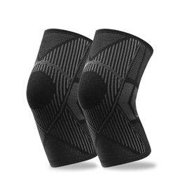 NuVigor 2 Pack Knee Support Brace for Men & Women, Knee Compression Sleeve, Compression Sleeves for Meniscus Tear, Joint Pain, ACL, MCL, Arthritis, Tendonitis, Sports, Ligament Injury, Running, Squats