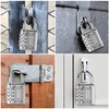 Belle Vous Pack of 4 Silver Combination Lock 4 Digit