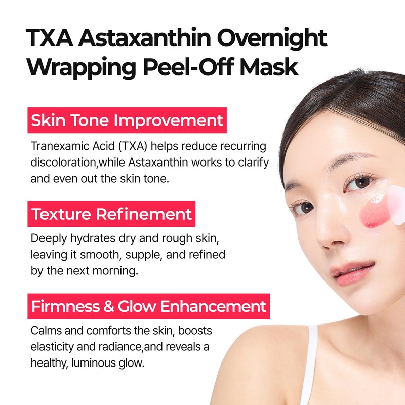 Dr.Melaxin TX Astaxanthin Overnight Wrapping Peel-Off Mask – Skin Tone