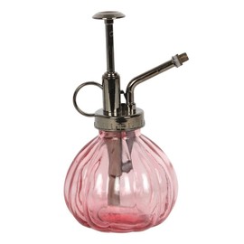Jones Home & Gift Pink Botanical Glass Plant Mister