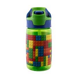 Avanti YumYum Kids AutoSpout Tritan Drink Bottle, 450ml, Building Blocks