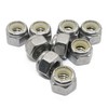 Quantity 50Pcs 1/4-20 Nylon Insert Hex Lock Nuts, 18-8 Stainless