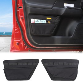 Aunginsy Inner Door Storage Pockets Box Compatible with Toyota Tacoma 2016-2023 Pickup Truck Front Rear Door Side Storage Bag Door Panel Organizer Expansion Tray Oxford Cloth Interior Accessories