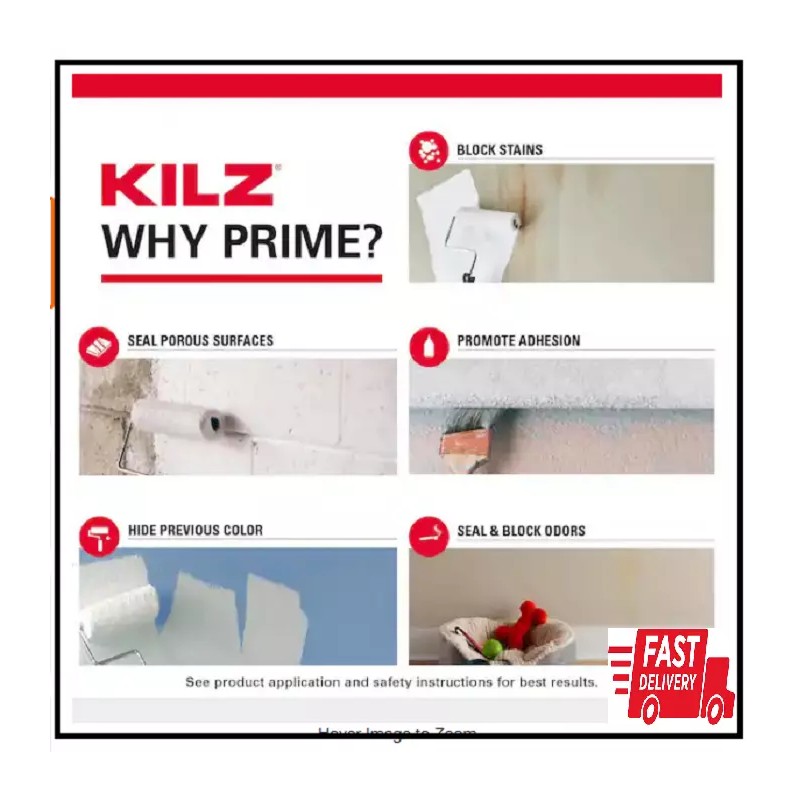 KILZ 2 1 Qt. Primer & Sealer White Interior/Exter