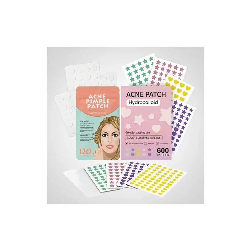 720pz Parches Cuidado Facial Elimina Acné Espinillas Figuras Todo Tipo