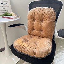 LYFJMUS 17x17 inch Office Chair Cushion for Back and Butt Desk Chair Cushion with Back Support for Office Dining Game Outdoor Chair Cushions (Orange)