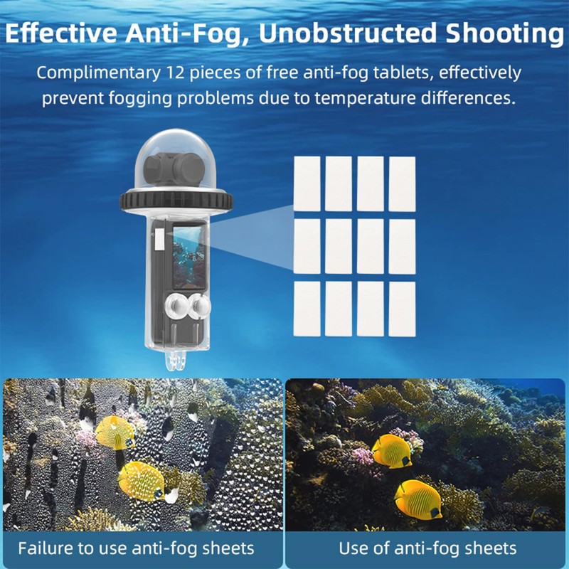 HAFOKO 40M (131ft) Osmo Pocket 3 Underwater Dive Case Housing