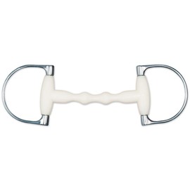 Happy Mouth King Dee Shaped Mullen Mouth Horse Bits, 5.75