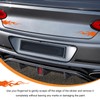 DXNQ 4 PCS Car Flame Reflective Stickers, Waterproof & Durable,