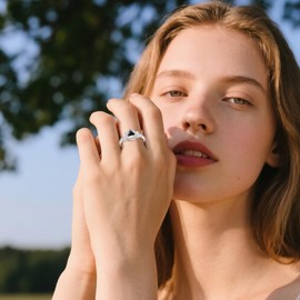 YAFEINI Sobriety Ring Sterling Silver Triangle Ring Celtic Trinity Sobriety Alcoholics Anonymous Gifts for Women