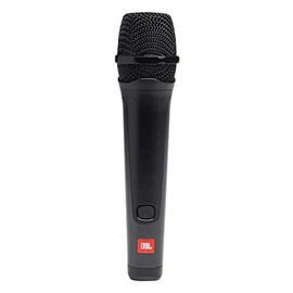 JBL PartyBox Mic 100: Micrófono vocal dinámico con cable (3M), rendimiento de calidad, tapa de malla de alambre con parabrisas, fácil de usar, patrón polar cardioide, diseño industrial premium (negro)