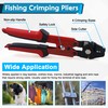 Fishing Crimping Tool Kit, Crimping Pliers with 500pcs Aluminum Crimp