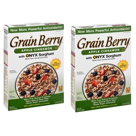 Apple Cinnamon Oats Cereal with ONYX Sorghum byGrainBerry - Breakfast Cereal - 12 Oz Box - Pack of 2