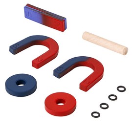 Labs Kids Magnet Kit for Teaching Physics Science Experiment Educational Magnet Set for School Classroom Including Bar/Ring/Horseshoe Magnets