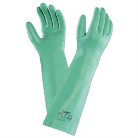 Sol-Vex Ansell 37-185/9 Nitrile Green Large Gloves - Pair