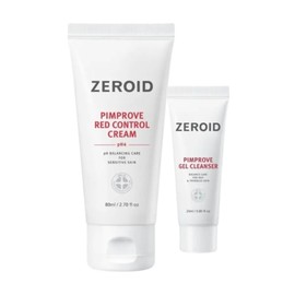 Zeroid Pimprobe Red Control Cream pH4 80ml + Gel Cleanser 25ml / 제로이드 핌프로브 레드 컨트롤 크림 pH4 80ml + 젤 클렌저 25ml