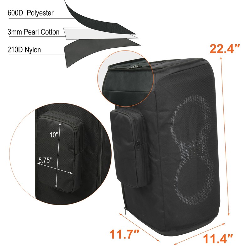 TXEsign Speaker Cover Case for JBL PartyBox Club 120 Portable