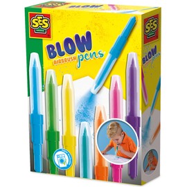 SES Creative 00275 Bubble Airbrush Colouring Pencils, Pack of 7