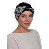 Deresina Headwear Aura Turban (Black Paisley)