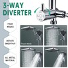 13-Inch Shower Heads with Multi-Function Handheld Sprayer Combo, 3-Way Metal