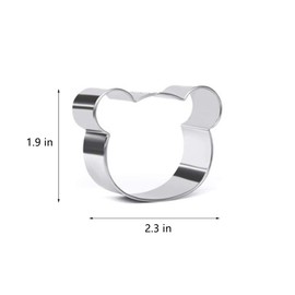 Bear Cookie Cutter 2.3" Cute Bear Face Cutters for Cookies Sandwiches and Fun Camping Baking Animal Shape Cookie Mold Easy to Use Cookie Cutters for Baking Projects