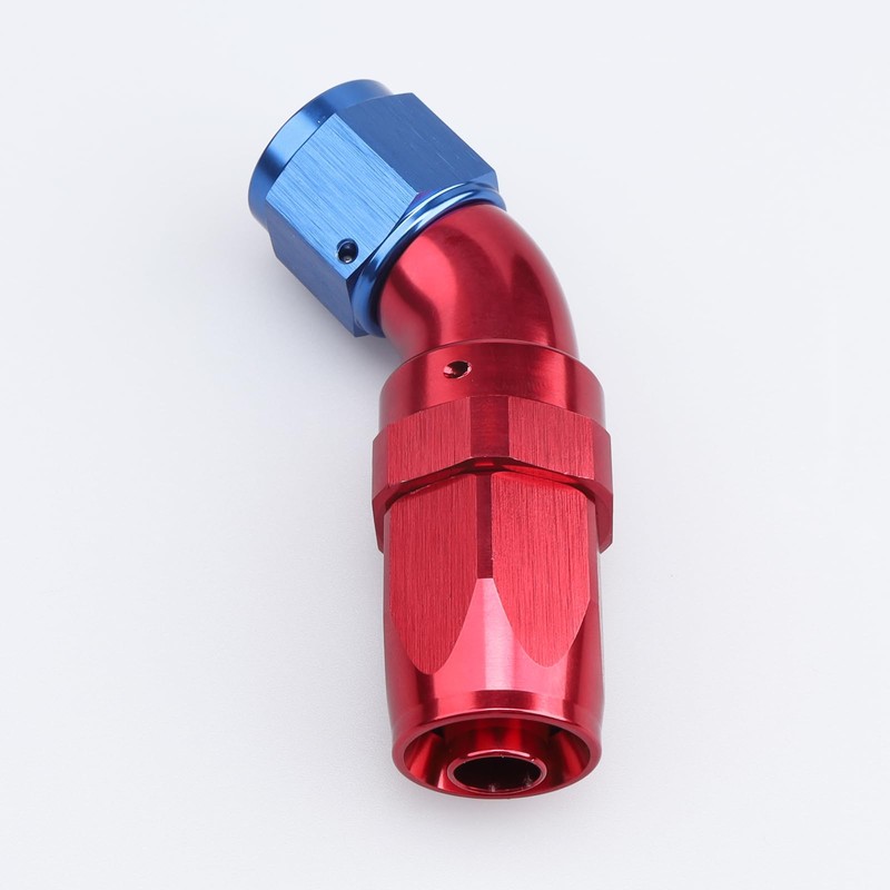 AC PERFORMANCE Aluminum One Piece Full Flow Swivel 45 Degree