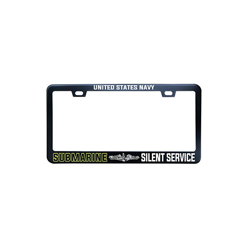 XYcustomBest Black License Plate Frame - Military Tag US Navy