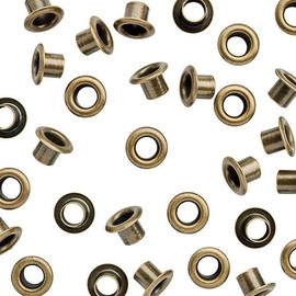 WidgetCo 5mm Antique Brass Shelf Pin Sleeves (Qty 100)