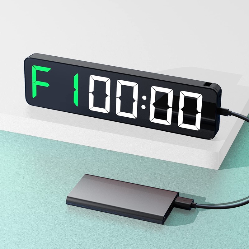 Gym Timer 15" Large LED Display Wall Clock | Interval