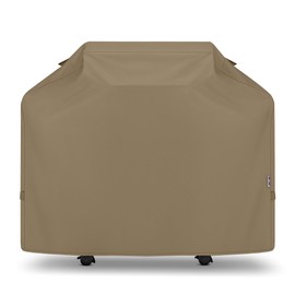 Unicook 50 Inch Grill Cover for Outdoor Grill, Gas BBQ Cover with Sealed Seam for Weber Charbroil Nexgrill etc, Heavy Duty Waterproof Fade Resistant, Neutral Taupe