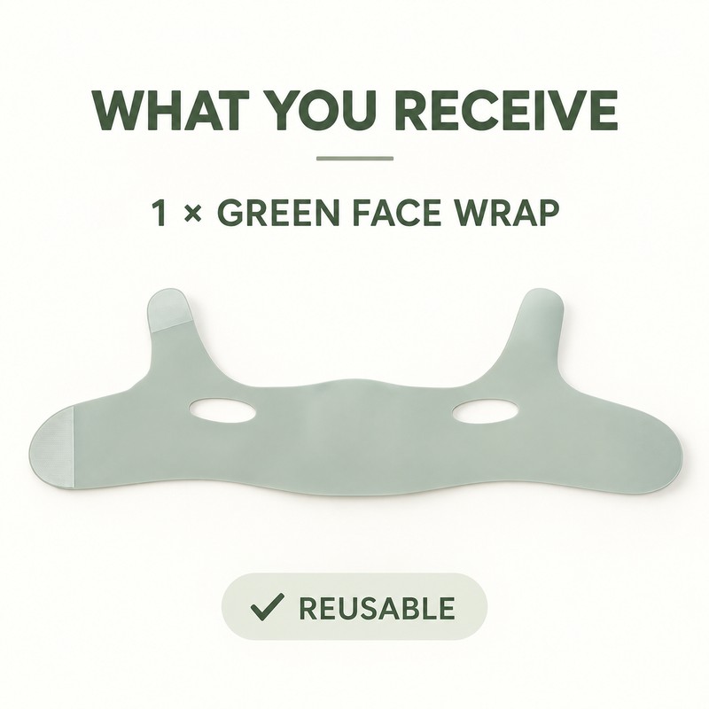 Reusable V-Line Face Shaping Strap, Rubber Chin and Cheek Support