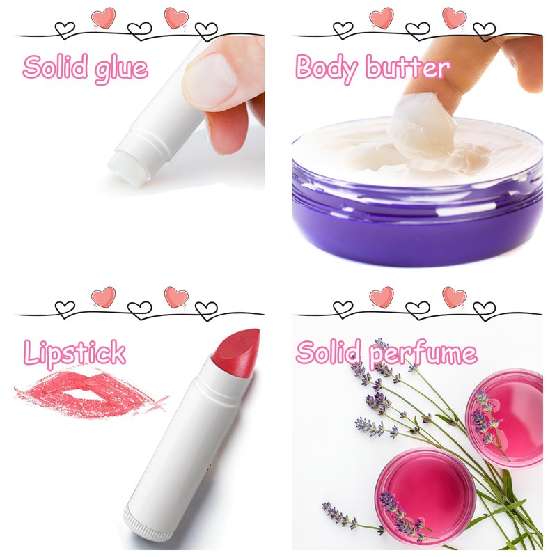 Lipstick Sleeves Empty, Pack of 50 Lipstick Tubes, Plastic Empty