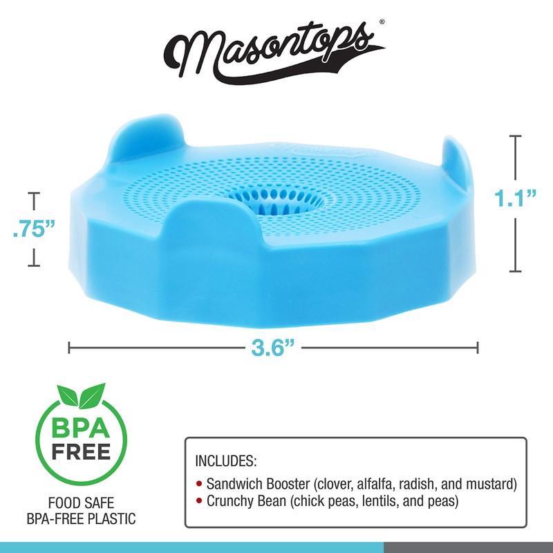 Masontops Bean Screen Sprouts Growing Kit - Sprouting Lids &