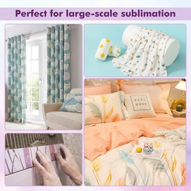 Koala Roll Sublimation Paper 17 inch Width and 110 Feet Length, 1 Roll 3'' Core 105gsm Wide Format Sublimation Heat Transfer Paper for Customize Any Gift with Sublimation Blanks and Sublimation ink