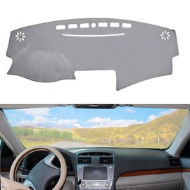 BERKSYDE Dashboard Dash Cover Mat Carpet Compatible with 2007-2011 Toyota Camry(Grey)