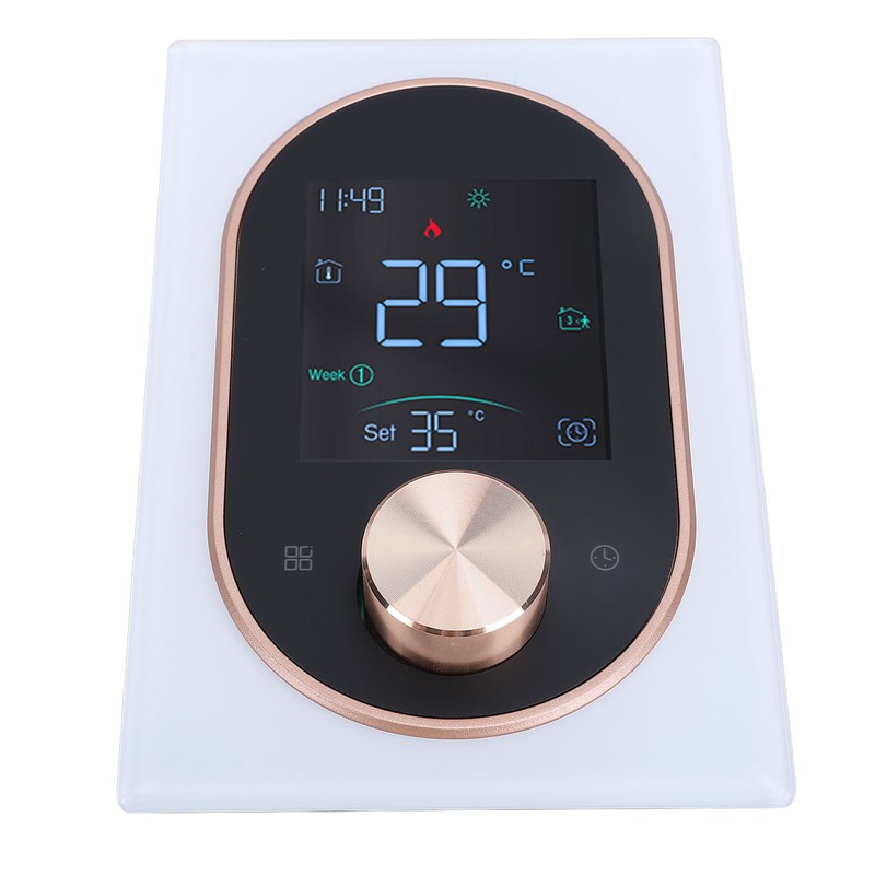 Smart Color Thermostat APP Programmable Touchscreen Knob Control Smart Temperature